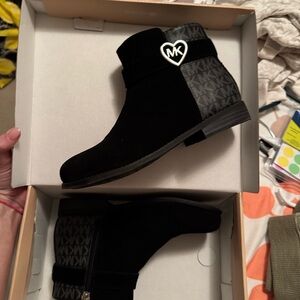 Michael Kors Black and Gray Kids Dress Shoes